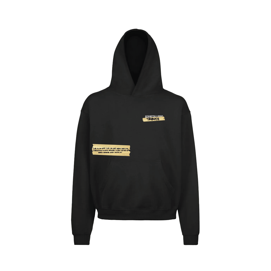 TAPE - BLACK LUXURY HOODIE