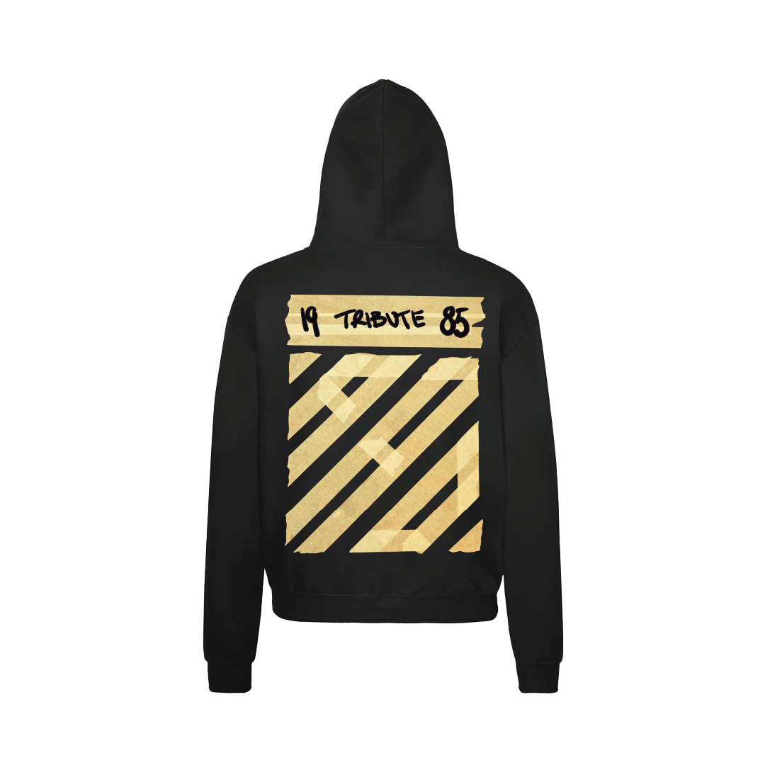 TAPE - BLACK LUXURY HOODIE