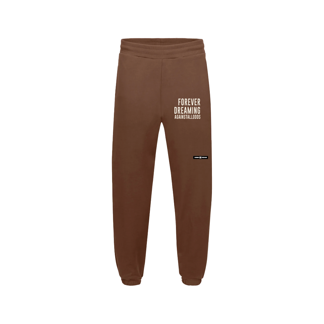 FOREVER DREAMING BROWN LUXURY SWEATPANTS