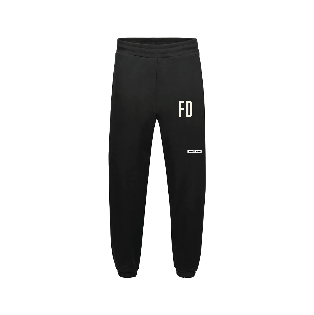 FD BLACK LUXURY SWEATPANTS