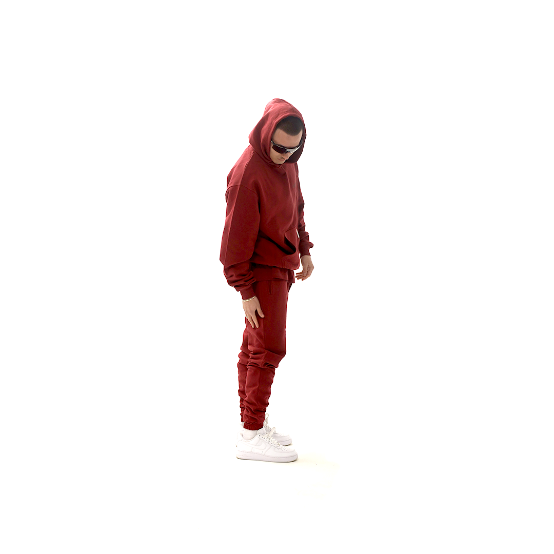 Branded Blank - Ox Blood Luxury Hoodie