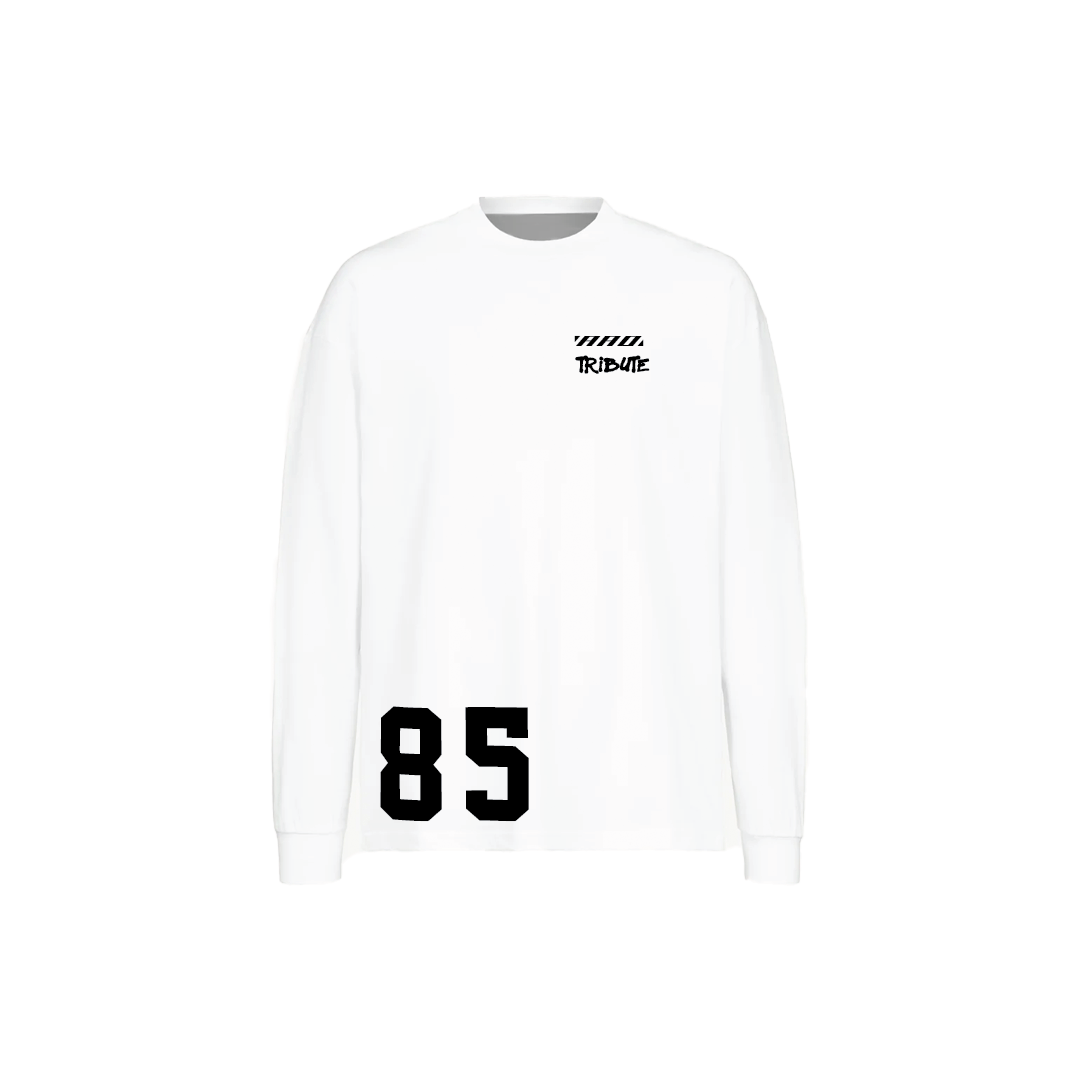 THE TRIBUTE - WHITE LUXURY LONG SLEEVE TEE