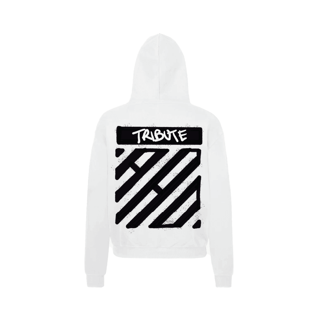 THE TRIBUTE WHITE LUXURY HOODIE