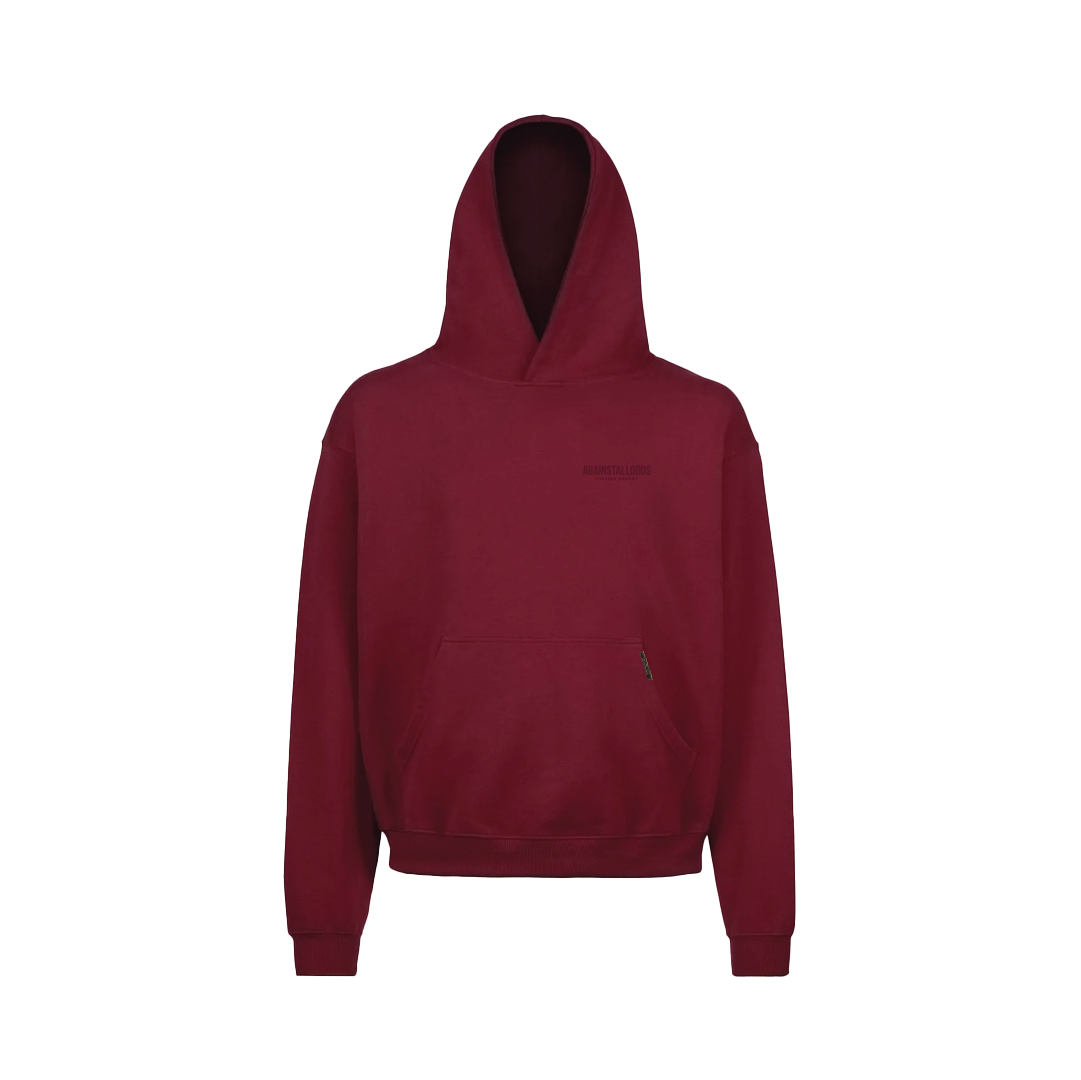 Branded Blank - Ox Blood Luxury Hoodie